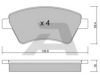 AISIN BPRE-1002 Brake Pad Set, disc brake